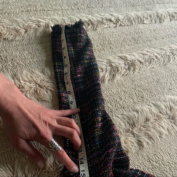 H&M Multicolor Tweed Frayed Edges Blazer 6 - Picture 10 of 12